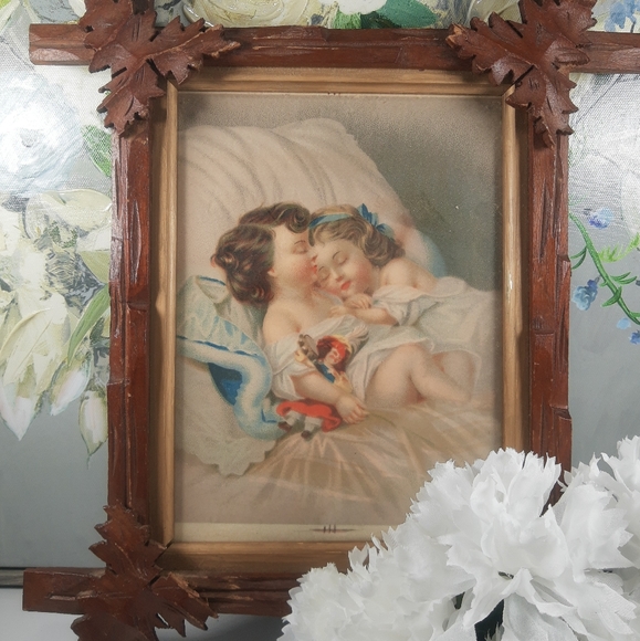 Antique ANCIENT BLACK FOREST ADIRONDACK NUT, Tramp Art, from the 1870, 1940s. - Picture 14 of 16